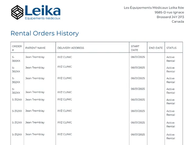e-flex report example